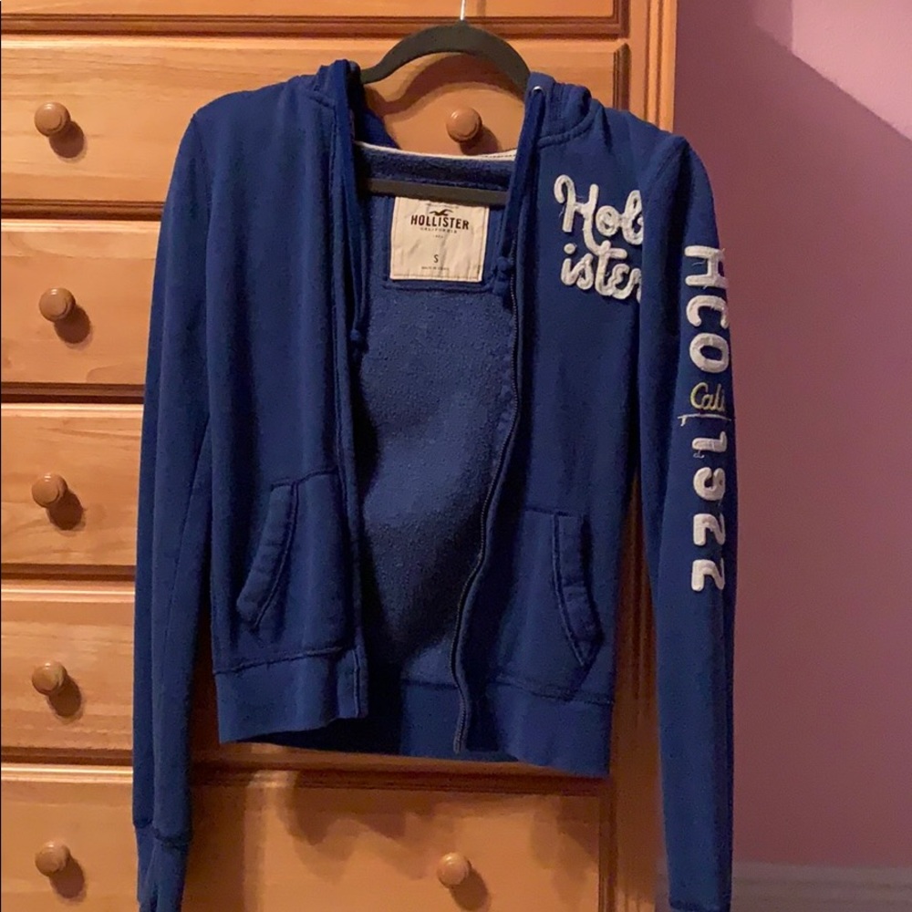 Blue Hollister jacket